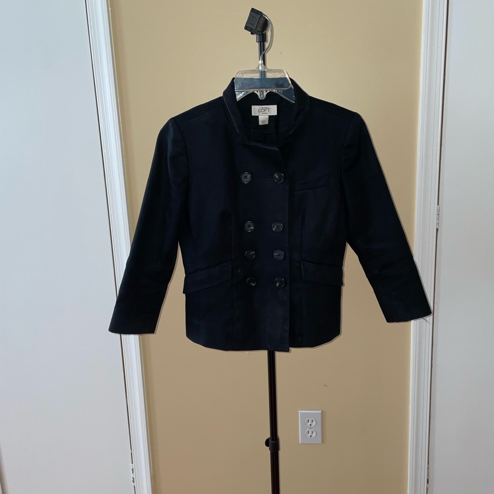 Loft Black Button Jacket - image 3